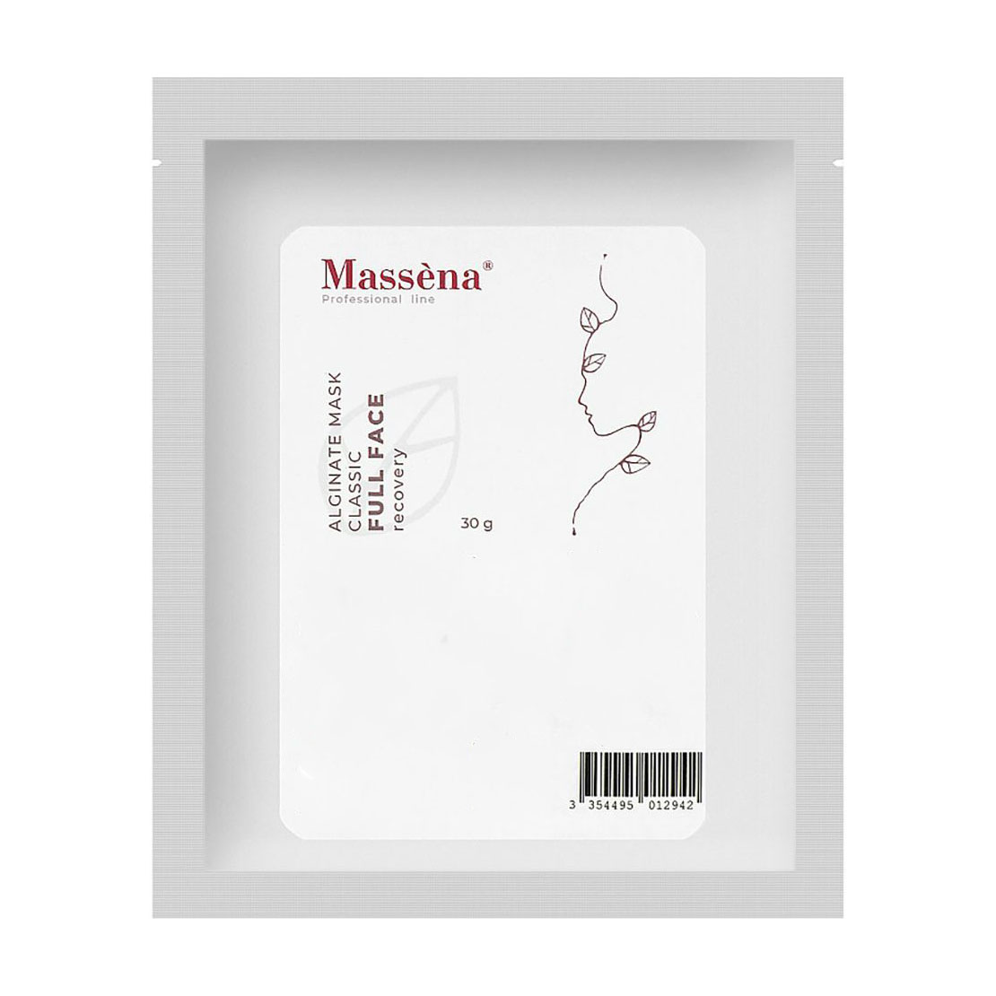 Відновлювальна альгінатна маска для обличчя Massena Alginate Mask Classic Full Face, 30 г